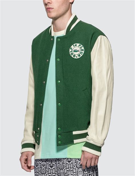 lacoste wool varsity jacket